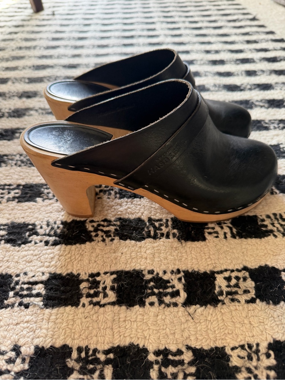 Swedish Hasbeens Sky High Clog- 38